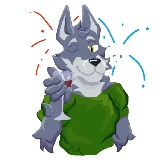 🐺 emoji snixxyy wolf Telegram sticker 14 of 16