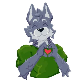 🐺 emoji snixxyy wolf Telegram sticker 5 of 16