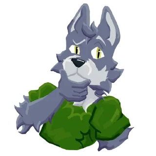 🐺 emoji snixxyy wolf Telegram sticker 9 of 16