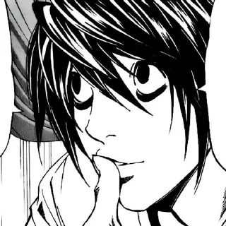 🌟 emoji L Lawliet Telegram sticker 11 of 28
