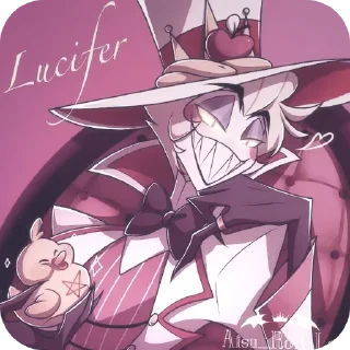 🍎 emoji БОЛЬШЕ ⇨ @CLOOBHUB ЛЮЦИФЕР ОТЕЛЬ ХАЗБИН LUCIFER ТГ Telegram sticker 9 of 53