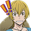 😨 emoji Bungou Stray Dogs Telegram sticker 21 of 80