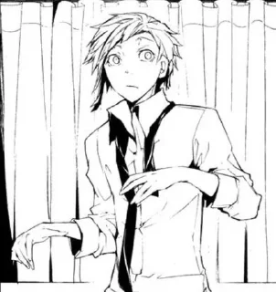😳 emoji atsushi stickerpack(manga) Telegram sticker 22 of 54