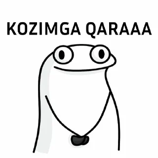 😶 emoji Uzbek Mems Telegram sticker 22 of 120