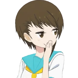 ❤️ emoji Anime Smug @anime_Stickerr Telegram sticker 9 of 26