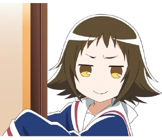 ❤️ emoji Anime Smug @anime_Stickerr Telegram sticker 16 of 26