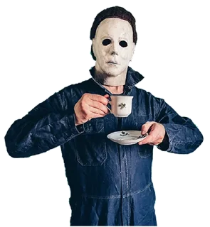☕️ emoji Michael Myers Telegram sticker 7 of 18