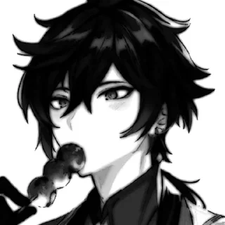 🦴 emoji Zhᴏngli.  [ @ggenshinstickers ] Telegram sticker 7 of 30