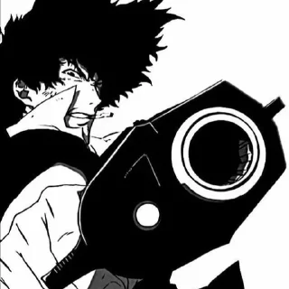 Sticker from Spike Spiegel @kanikitto @thelasnochess