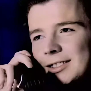 ☎ emoji Rick Astley Telegram sticker 23 of 37