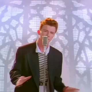 🕺 emoji Rick Astley Telegram sticker 2 of 37