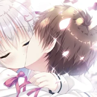 🌟 emoji анимешки целуются Telegram sticker 16 of 73