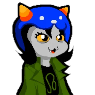 😀 emoji HOMESTUCK NEPETA Telegram sticker 5 of 24
