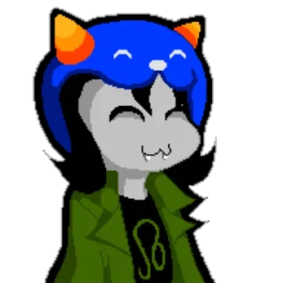 😁 emoji HOMESTUCK NEPETA Telegram sticker 13 of 24