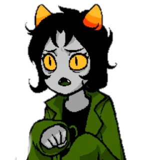 😰 emoji HOMESTUCK NEPETA Telegram sticker 23 of 24