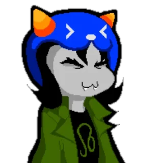 😆 emoji HOMESTUCK NEPETA Telegram sticker 6 of 24
