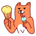 🍨 emoji С Новым Лисом! :: @stickroom Telegram sticker 24 of 40