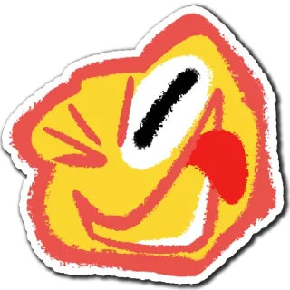😜 emoji @frogs_anime Telegram sticker 9 of 18
