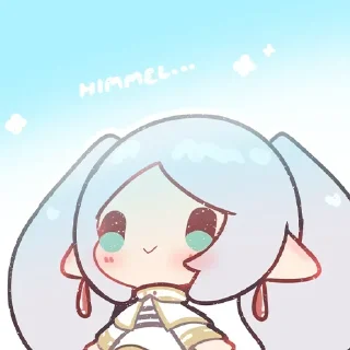 ❄️ emoji БОЛЬШЕ ⇨ @CLOOBHUB ФРИРЕН АНИМЕ FRIREN ANIME TG ТГ Telegram sticker 24 of 79