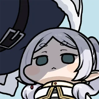 ❄️ emoji БОЛЬШЕ ⇨ @CLOOBHUB ФРИРЕН АНИМЕ FRIREN ANIME TG ТГ Telegram sticker 10 of 79