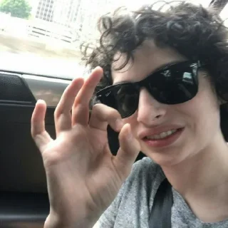☠️ emoji ࣪ .finn wolfhard  ‹‹ ✶ @polaroidstikers Telegram sticker 6 of 40