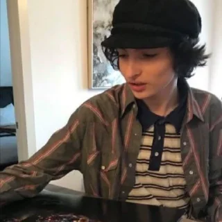 ☠️ emoji ࣪ .finn wolfhard  ‹‹ ✶ @polaroidstikers Telegram sticker 12 of 40