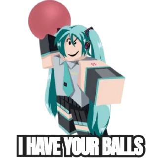 😇 emoji Miku Is Behind You Telegram sticker 5 of 46