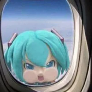 😡 emoji Miku Is Behind You Telegram sticker 7 of 46