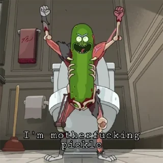 🥒 emoji Rick & Morty Telegram sticker 22 of 71