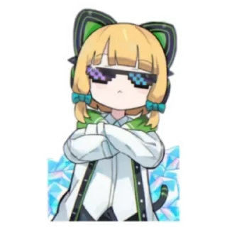 😎 emoji Saiba Midori Telegram sticker 5 of 120