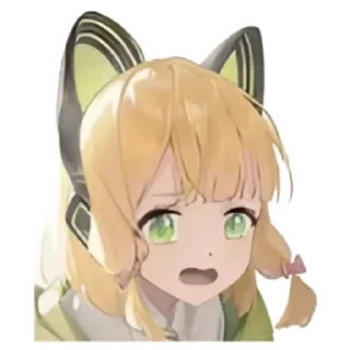 😢 emoji Saiba Midori Telegram sticker 13 of 120