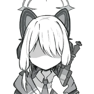 👍 emoji Midori... Shiro..? Telegram sticker 14 of 34