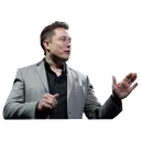 🤚 emoji Elon Musk Telegram sticker 23 of 46