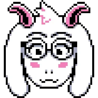 🥰 emoji Light Ralsei Pack (part 1/2) @RalseiFanNo2 Telegram sticker 24 of 71
