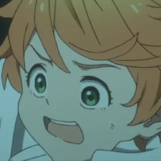 😦 emoji Обещанный Неверленд @animetitle Telegram sticker 7 of 40