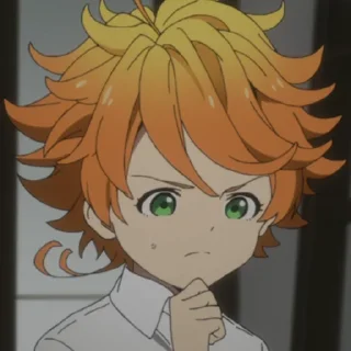 🤔 emoji Обещанный Неверленд @animetitle Telegram sticker 5 of 40