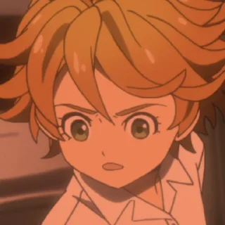 😦 emoji Обещанный Неверленд @animetitle Telegram sticker 18 of 40