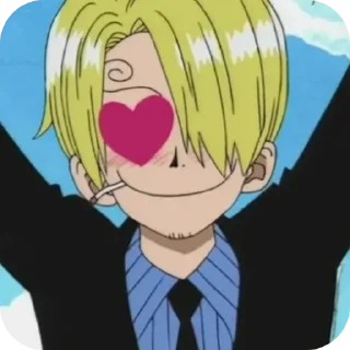 😍 emoji Санджи Telegram sticker 10 of 30