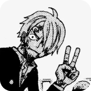 😑 emoji Санджи Telegram sticker 24 of 30