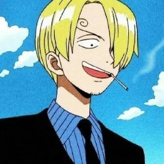 😆 emoji Санджи Telegram sticker 23 of 40