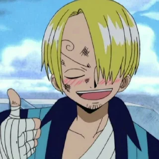 👍 emoji Санджи Telegram sticker 20 of 40