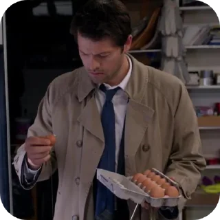 🧥 emoji Castiel | Supernatural @MacraniFilms Telegram sticker 9 of 33