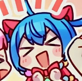 😆 emoji `+ ˖ ִHatsune Miku ° + @Hatsun Telegram sticker 18 of 69