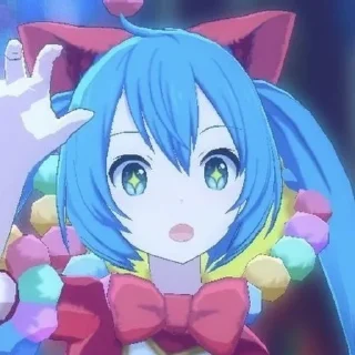 😯 emoji `+ ˖ ִHatsune Miku ° + @Hatsun Telegram sticker 8 of 69