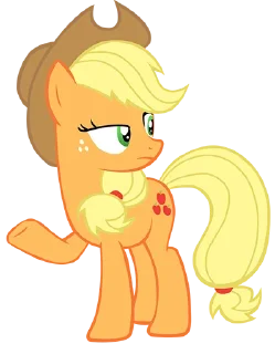 🫤 emoji @mlpstickers Applejack pack Telegram sticker 13 of 40