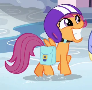 😁 emoji Scootaloo | @MLP_AnimatedStickers Telegram sticker 5 of 50
