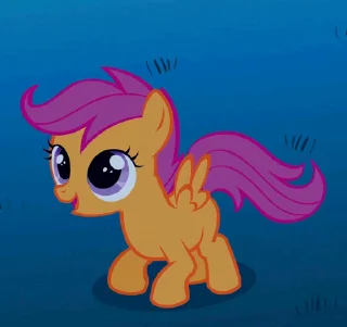 😄 emoji Scootaloo | @MLP_AnimatedStickers Telegram sticker 17 of 50