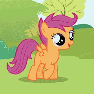 ☺️ emoji Scootaloo | @MLP_AnimatedStickers Telegram sticker 21 of 50