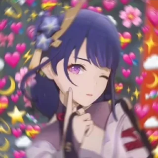 💗 emoji 💜Райден Эи✨ Telegram sticker 23 of 60