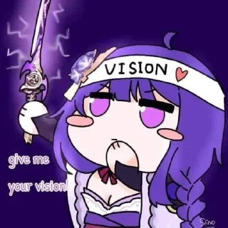 💘 emoji Райдэн Эи💜🍇 Telegram sticker 19 of 120